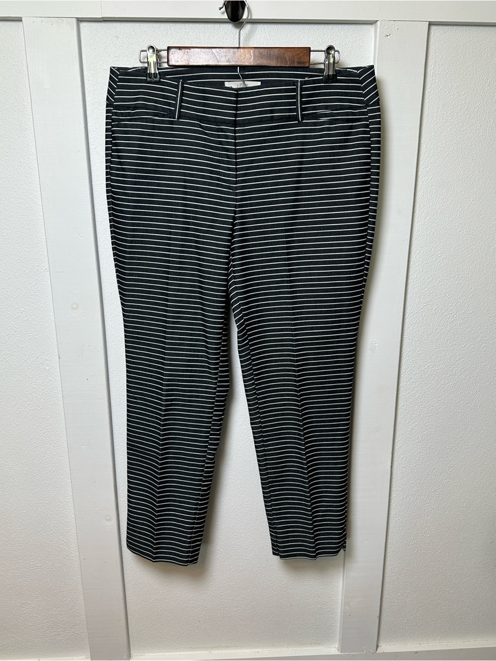 Ann Taylor Loft Dark Blue Marisa The Riviera  Crop Pants Sz 8